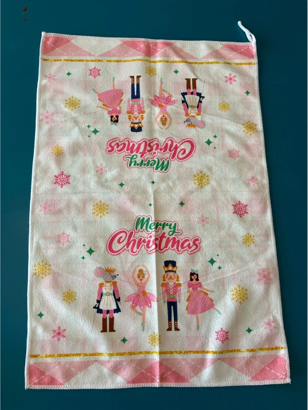 Set of 6 Christmas Nutcracker Themed Kitchen Towels, Quick-Dry Microfiber